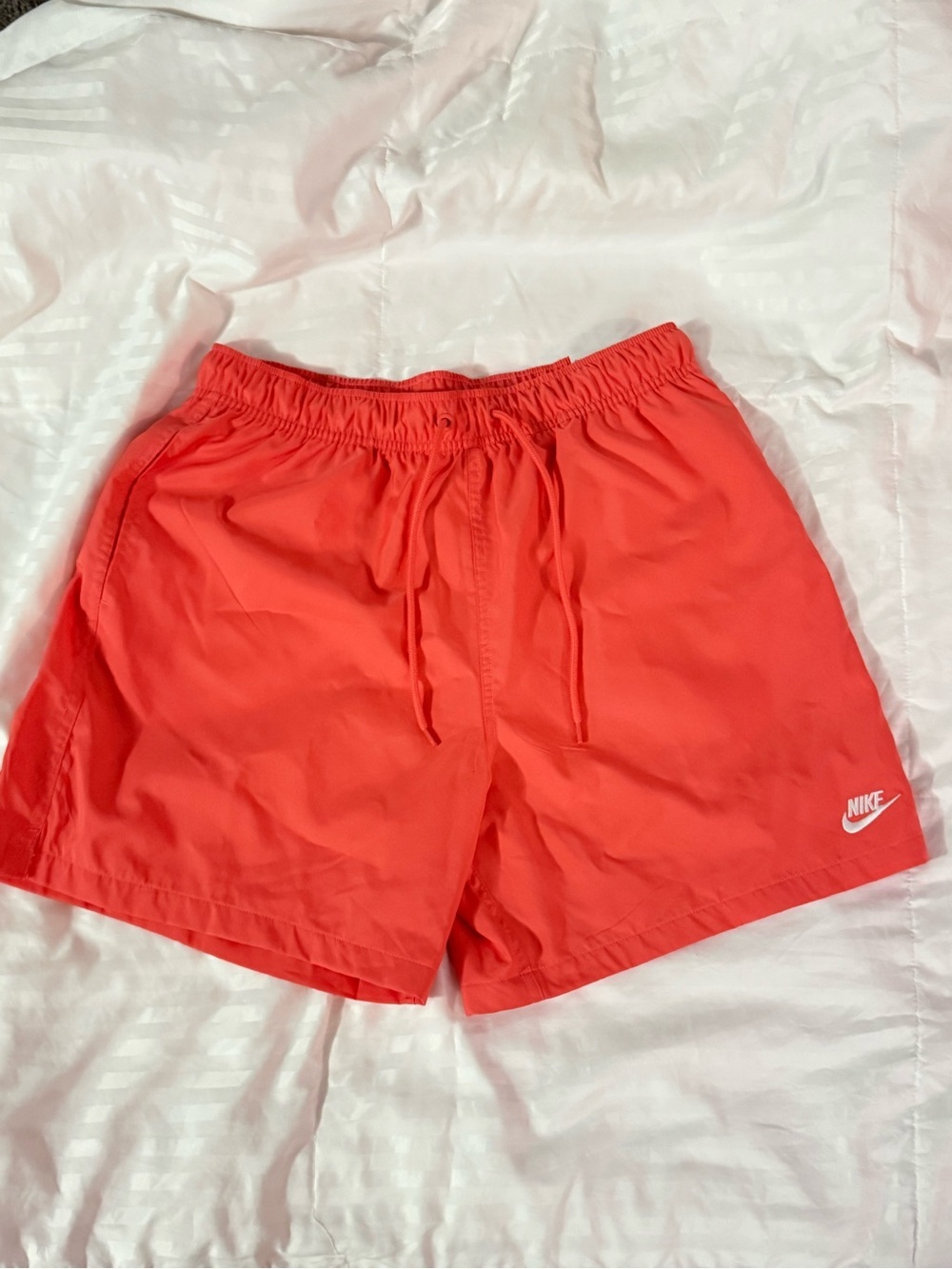 Nike Men’s Swim Shorts Coral Orange NWT Size M Above Knee